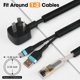 thumbnail image 2 of Tubo corrugado partido para cables YesBes de 120 pies y 3/8" negro, 2 of 6