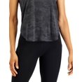 thumbnail image 3 of ID Ideology Women's Jacquard Camo Tank Top Black Size Large, 3 of 3