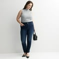 thumbnail image 4 of Plus Size Nine West High Rise Tummy Control Denim Bootcut Jeans Color: Mineral Black Size: 22 W, 4 of 4