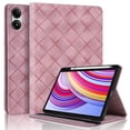 thumbnail image 1 of for Xiaomi Redmi Pad Pro/Xiaomi Poco Pad 12.1 inch Case, Rhombus Grid Pattern Multiple Viewing Angles Stand Slim Folio Cover (Pink), 1 of 7