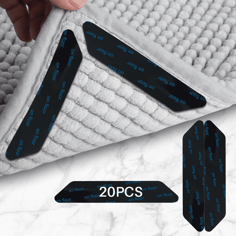 SUPTREE Non Slip Rug Gripper Tape for Area Rug Pad Carpet Hardwood Floor 20 PCS