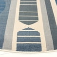 thumbnail image 3 of SAFAVIEH Orwell Dusko Abstract Area Rug, Grey/Blue, 6'7" x 6'7" Round, 3 of 8