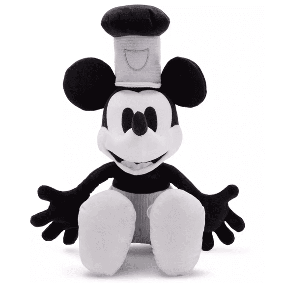 Disney Parks Mickey Mouse Steamboat Willie 1928 Medium Plush Toy New with Tag