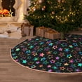 thumbnail image 5 of Fotbe Multi-Colored Stars Pattern Christmas Tree Skirt, Tree Skirts Plush Christmas Decorations, Christmas Tree Skirts Xmas Decorations Holiday Party Decor-36", 5 of 6