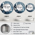 thumbnail image 4 of Designart "Monochrome Dogwood Petal Whispers" Dogwood Rund Mirror For Wall Decor - Large White Round Print Mirror - Round Traditional Mirror - Wall Mounted Round Large Mirror - 29" x 29", 4 of 6
