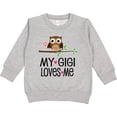 thumbnail image 2 of Inktastic My Gigi Loves Me Girl Owl Toddler Sweatshirt, 2 of 4