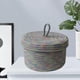 thumbnail image 4 of Organizador de contenedores para dulces y snacks con tapa, ideal para el hogar. También sirve como caja de almacenamiento tejida para ropa y juguetes. Gris 18x12cm, 4 of 9