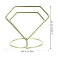 thumbnail image 2 of 10pcs Carbon Steel Place Card Holders Table Number Holders Diamond Shape Table Card Holder Table Picture Stands, 2 of 8