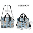 thumbnail image 2 of FORMRS Reusable Lunch Bag for Work School Leakproof Insulated Cooler with Adjustable Shoulder Strap, Vibrant Cute Cat, 2 of 6
