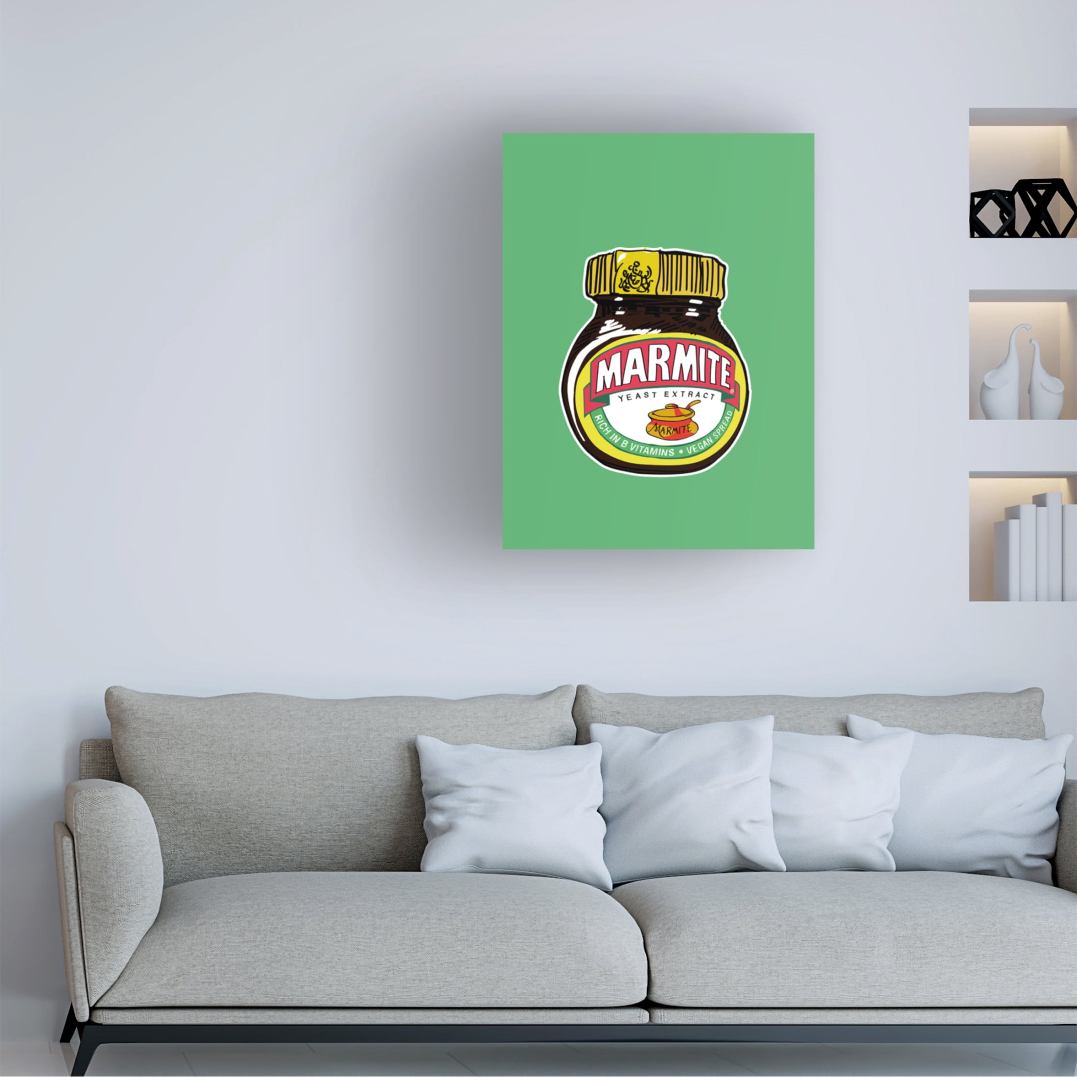 Trademark Fine Art Jon Downer  Marmite Standard Wall Art Canvas Wall Art