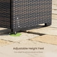 thumbnail image 5 of Patio Furniture Set - All-Weather - 7 Piece Patio Outdoor Conversation Set, Modular Wicker Rattan Sectional Sofa for Backyard, Garden, Poolside, Balcony, Porch, Patio, Brown/Light Gray, 5 of 7