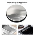 thumbnail image 2 of 45mm Silver Chrome Basin Waste Pop-Up Sink Plug Cap Click Clack Push Button Bathroom Basin Sink Up Drain Stopper Drainer Cover, 2 of 9