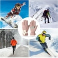 thumbnail image 3 of XINQIHANG Gants d'Hiver avec Doigts Tactiles-Imperméables Antidérapants Chauds pour Femmes, Gants Chauds pour Course Sport Conduite Randonnée, Gants de Neige pour Temps Froid, 3 of 7