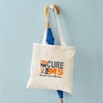 thumbnail image 6 of CafePress - Find The Cure 1 MS Tote Bag - Unisex Canvas Tote Bag, Beige, 1-Piece, 6 of 8