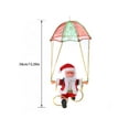 thumbnail image 5 of Electric Santa Claus Parachute Ornament Decor Festive Parachute Kids Toy Excellent Home Decorations for Holiday Season, 5 of 11