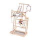 thumbnail image 1 of Parque infantil para pájaros y loros, parque infantil de madera con escalera, centro de actividades, gimnasio para pájaros, puesto de juegos para, 1 of 9