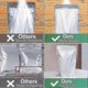 thumbnail image 4 of Resealable Mylar Bags For Food Storage - 50 Pack With Oxygen Absorber - Ideal For Grains And Nuts, 4 of 5