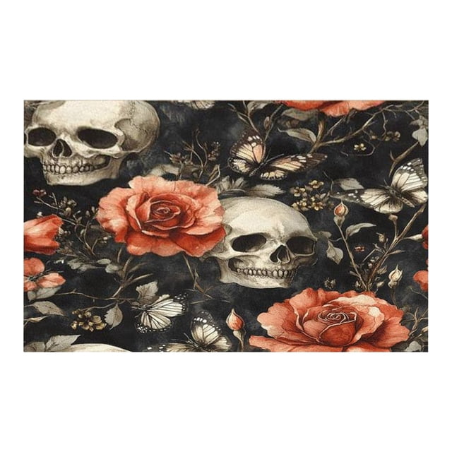 SIfdSeng My Items Washable Floral Area Rug Non Soft Short Pile Carpet for Living Room Bedroom Kitchen Kids
