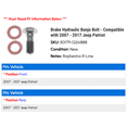 thumbnail image 2 of Brake Hydraulic Banjo Bolt - Compatible with 2007 - 2017 Jeep Patriot - Raybestos, 2 of 2