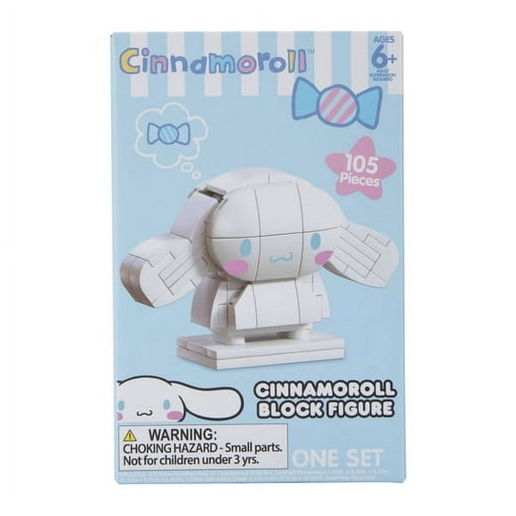 Hello Kitty Build Kit Block Figure - Cinnamoroll - 106 Pieces - Ages 6+