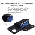 thumbnail image 4 of For Iphone 14 Plus Horizontal Wallet Rhombic Leather Phone Case(Black),iPhone 12, 4 of 6
