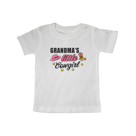 

Inktastic Grandmas Little Cowgirl with Cowgirl Hat and Boots Gift Baby Girl T-Shirt