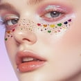 thumbnail image 6 of Glitter Freckles 4th of July, Face Tattoo Sparkle Star Freckles Makeup Patches, Cute Glow Party Makeup Accessories 6 Pcs, 6 of 9
