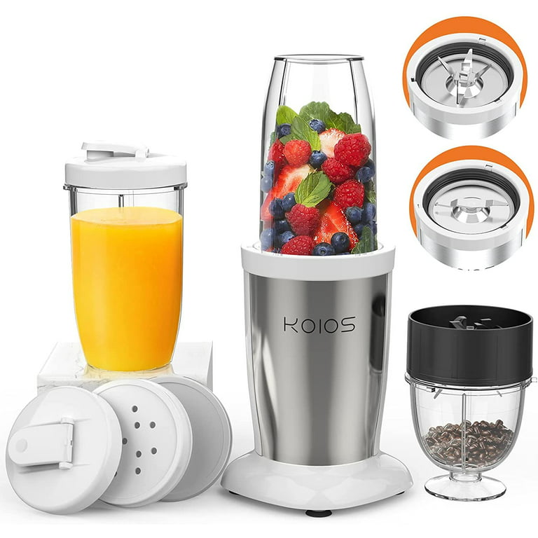 SIXWIN KOIOS PRO 850W Bullet Personal Blender 11 Pieces Set Blender for  Kitchen Baby Food 2x17 Oz + 10 Oz Large & Small To-Go Cups; 2 Spout  Drinking Lids; Portable Travel Mixer 