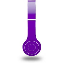Skin Decal Wrap compatible with Original Beats Solo HD Solids Collection Purple (HEADPHONES NOT INCLUDED)