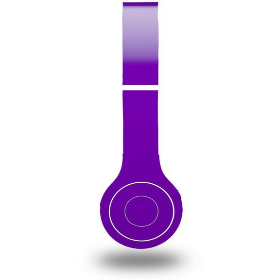 Skin Decal Wrap compatible with Original Beats Solo HD Solids Collection Purple (HEADPHONES NOT INCLUDED)
