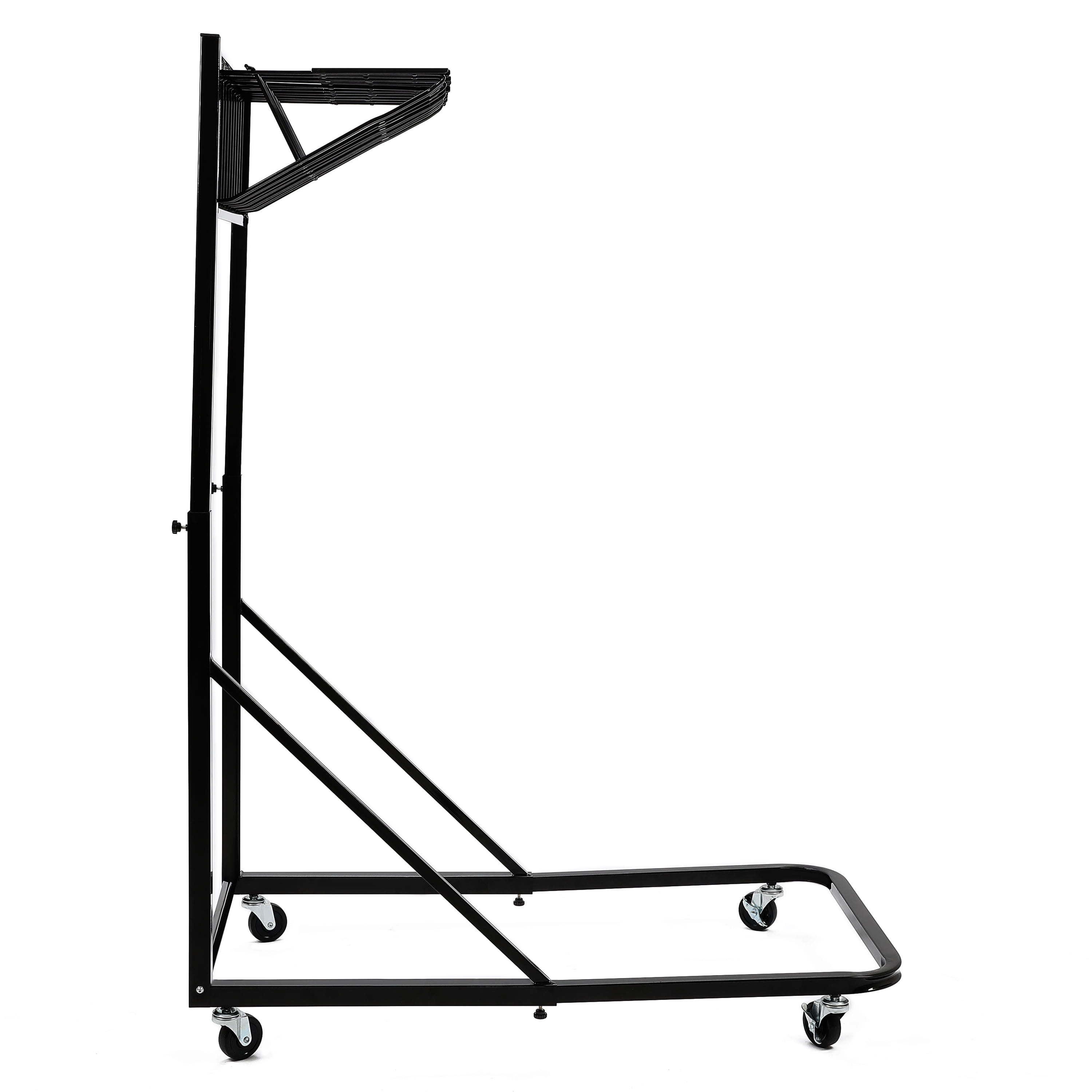 Kojem Mobile Blueprint Storage Rack, adjustable Vertical Poster Display Rack & Plans Holder, File Organizer Stand Storage for Home Office，with 12 Pivot Brackets（Black）