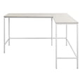 thumbnail image 3 of OSP Home Furnishings Contempo L-Shaped Desk, White, 3 of 5