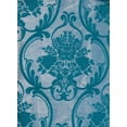 thumbnail image 6 of Venice Indoor Fabric Medium Rod Pocket Single Curtain Blue,White,Multi-color 84 in x 84 in, 6 of 6