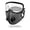Dark Gray, variant on Reusable Face Mask with Detachable Eye Shield, Breathable Mesh Mask with Exhalation Valves, Washable Anti‑Dust Protective Mask for Cycling Outdoor Daily Use,1pc.