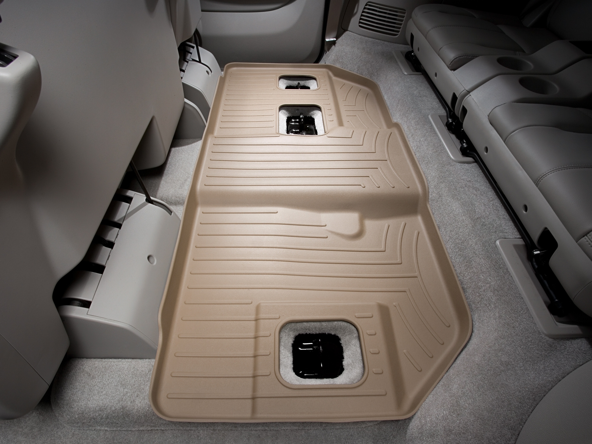 WeatherTech Custom Fit FloorLiners compatible with Escalade ESV, Suburban, Yukon XL - 3rd Row, Tan