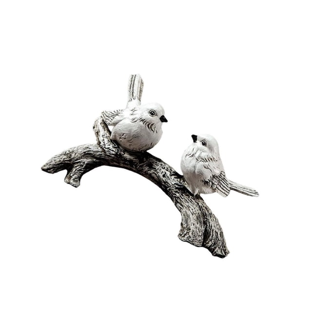 Ornements de Décoration Intérieure en Résine de Simulation d'Oiseau pour Jardin Créatif Taille A