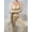 Beige, variant on Plus Size Long Sleeve Square Neck Full Body Shapewear Bodysuit