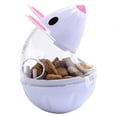 thumbnail image 3 of Besufy - Dispensador de comida para gatos, juguete con forma de ratón, para almacenar golosinas, juguete para masticar, 3 of 6
