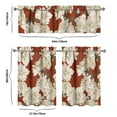 thumbnail image 6 of Pioneer Kitchen Curtains and Valance Set 36 Inch Tier White Flowers on Red 3 Pieces Set Dining Room Small Curtain Drapes Cafe Curtains Valance for Home Decor Rod Pocket, 6 of 6