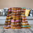 BCIIG Throw Blankets for Sofa Couch Fluffy Cozy Flannel Travel Blanket