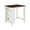 01#White,Wood, variant on 36" Gray Counter Height Dining Table with Usb Charging Ports & 3 Shelves, Small Space Breakfast Table for Kitchen & Apartment