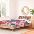 thumbnail image 2 of Society6 Pop Floral Mix by Emanuela Carratoni Duvet Cover, 2 of 3