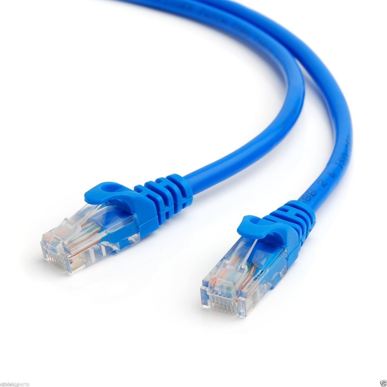 CAT5 200FT 60M Cat5e Patch Ethernet LAN Network Router Wire Cable Cord Blue