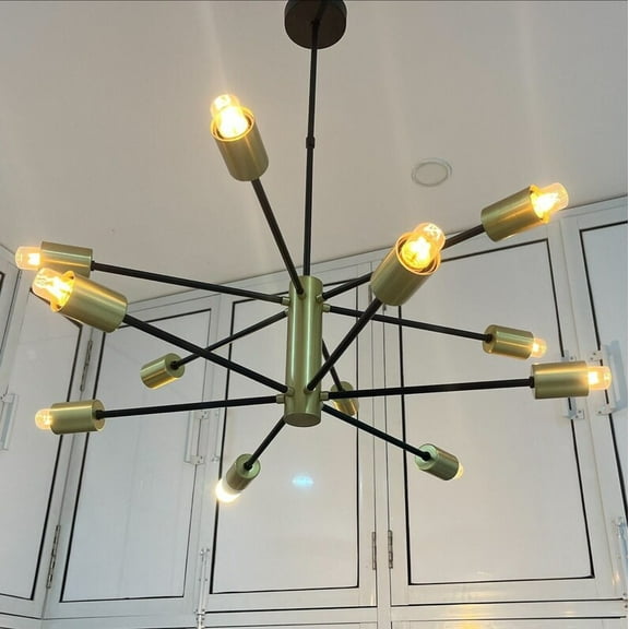 Sputnik Chandelier Beautiful 12 Arms Lights Handmade Modern Light Fixture Mid Century Ceiling Light Chandelier Décor