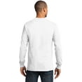 thumbnail image 2 of Port & Company Long Sleeve Essential T-Shirt. White. 3XL., 2 of 4