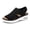Black, variant on Pennysue Women Walking Sandals Air Cushion Platform Breathable Knit Slip On Summer Shoes for Daily Walk Beach Travel