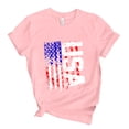 thumbnail image 4 of MANHUJI Womens Shirt Women Casual Independence Day Flag Print T Shirt Short Sleeve Shirt Loose Blouse Tops Loose Fitting Tops for Women Womens Dressy Tops Dressy Tops for WomenPink, 4 of 5