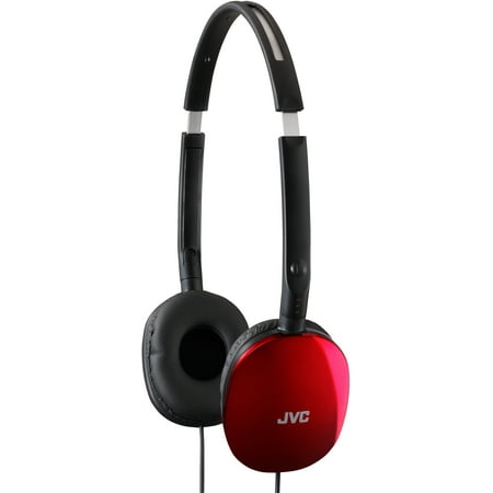UPC: 0046838046056 | JVC FLATS On Ear Headband Headphones with Swivel Design- HAS160R Red