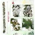 thumbnail image 2 of Lumiparty 9 Ft Prelit Christmas Garland with Lights, Ball Ornaments Pine Cones for Fireplace Front Door Stairs Railing Indoor Outdoor Decor, Battery Operated, Silver, 2 of 6