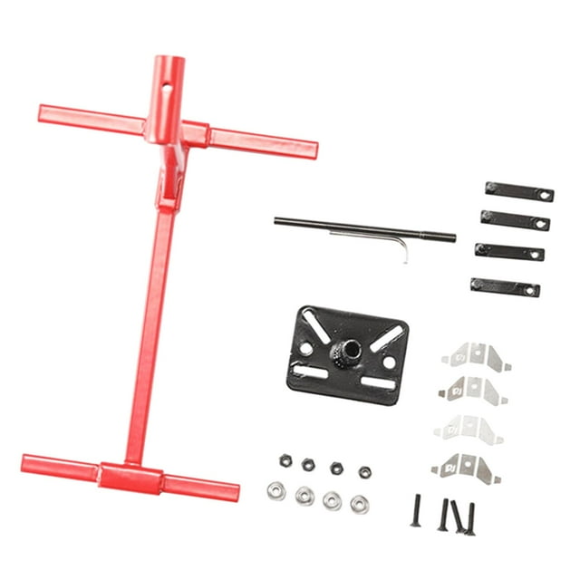 Soporte de reparación de mantenimiento abatible de motor V8 de material acero inoxidable simulado giratorio universal para herramientas de coche RC